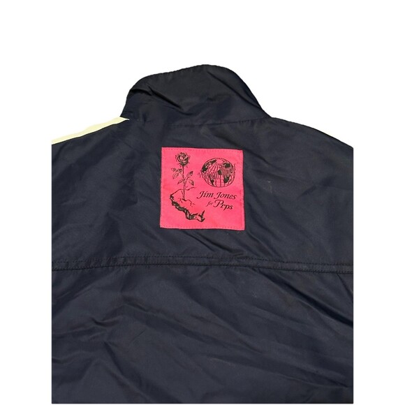 PRPS x Jim Jones Contrast Nylon Jacket Men’s Large Navy, Pink & White Stripes - Picture 6 of 7